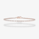 14K rose gold baguette diamond tennis bracelet