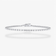 14K white gold baguette diamond tennis bracelet