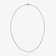 14K rose gold thin diamond tennis necklace