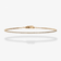 14K yellow gold thin diamond tennis bracelet