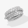 14K white gold kinetic baguette diamond spinner ring