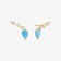 TURQUOISE EAR CRAWLERS