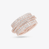 14K rose gold mega diamond kinetic ring
