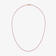 14K yellow gold thin pink sapphire tennis necklace