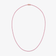 14K rose gold thin pink sapphire tennis necklace