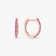14K rose gold mini pink sapphire huggies
