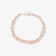 14K rose gold triple strand blake & petite nude bracelet