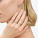 TRIPLE BAND BLUE DIAMOND RING