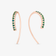 EMERALD SMALL HOOKED ON HOOPS
