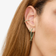 EMERALD SMALL FRONT TO BACK UPSIDE DOWN HOOPS™