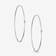 14K white gold magic hoops small with diamonds