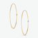 14K yellow gold magic hoops small with diamonds