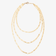 14K yellow gold nude stiletto anklet