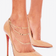 Nude stiletto anklet - on model