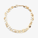 14K yellow gold triple strand nude chain bracelet