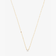 14K yellow gold solo diamond necklace