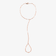 14K rose gold blake chain hand lariat