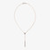 CLUSTER DIAMOND CHIME LARIAT NECKLACE