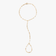 14K yellow gold mega gloss blake chain hand lariat