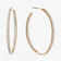 14K yellow gold legacy graduating diamond hoops