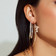 XL DIAMOND LOVE HOOPS