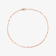 14K rose gold mega gloss blake chain anklet