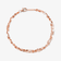 14K rose gold mega gloss blake double strand bracelet