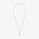 14K white gold mini diamond wing amulet necklace
