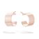 14K rose gold vanity huggies