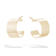 14K yellow gold vanity huggies