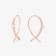 MINI SOLO DIAMOND FLAT UPSIDE DOWN HOOPS