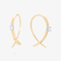 SOLO DIAMOND MINI THREAD THROUGH UPSIDE DOWN HOOP™ EARRINGS