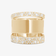 PAVE DIAMOND TRIPLE BAND ILLUSION STACK RING