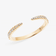 14K yellow gold graduating diamond echo ring