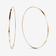 14K yellow gold magic hoops large flat