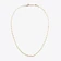 14K yellow gold petite nude chain choker necklace