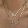 Personalized Diamond Nameplate Necklace - 6 Letters