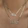 PERSONALIZED DIAMOND NAMEPLATE NECKLACE - 6 Letters