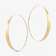 14K yellow gold large glam hoops