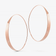 14K rose gold large glam hoops