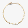 14K yellow gold nude chain bracelet