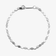 14K white gold nude chain bracelet