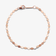 14K rose gold nude chain bracelet