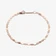 14K rose gold nude chain anklet