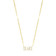 PERSONALIZED DIAMOND NAMEPLATE NECKLACE - 4 Letters
