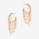 14K yellow gold blake fringe huggies