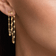 Mega blake front to back earrings - on model