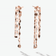 14K rose gold mega blake front to back earrings
