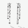 14K white gold mega blake front to back earrings