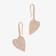 DIAMOND HEART DANGLE EARRINGS